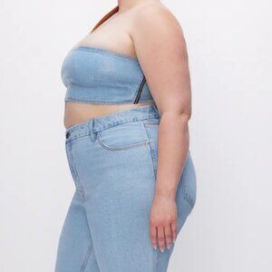Good americam denim bandeau